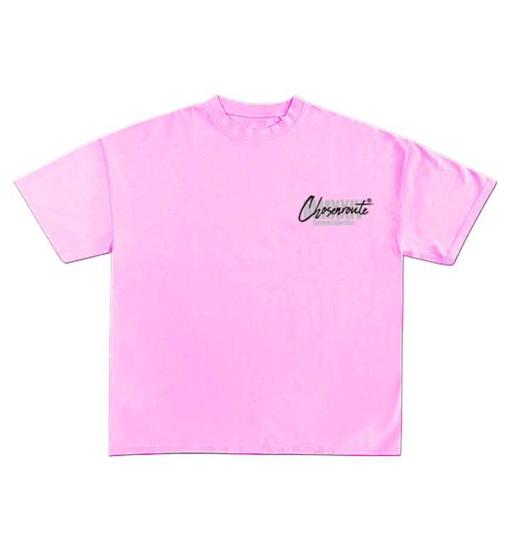 Pink CR Cropped Tee