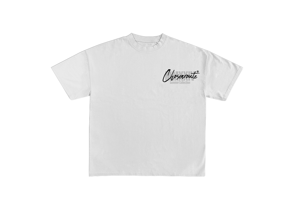 White CR Cropped Tee