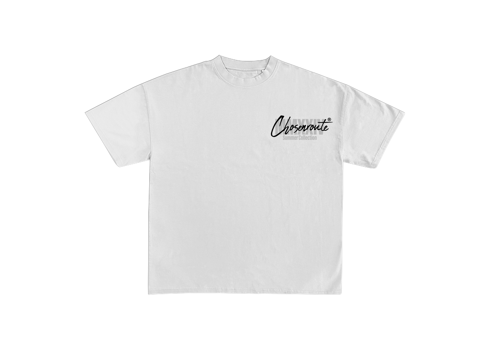 White CR Cropped Tee